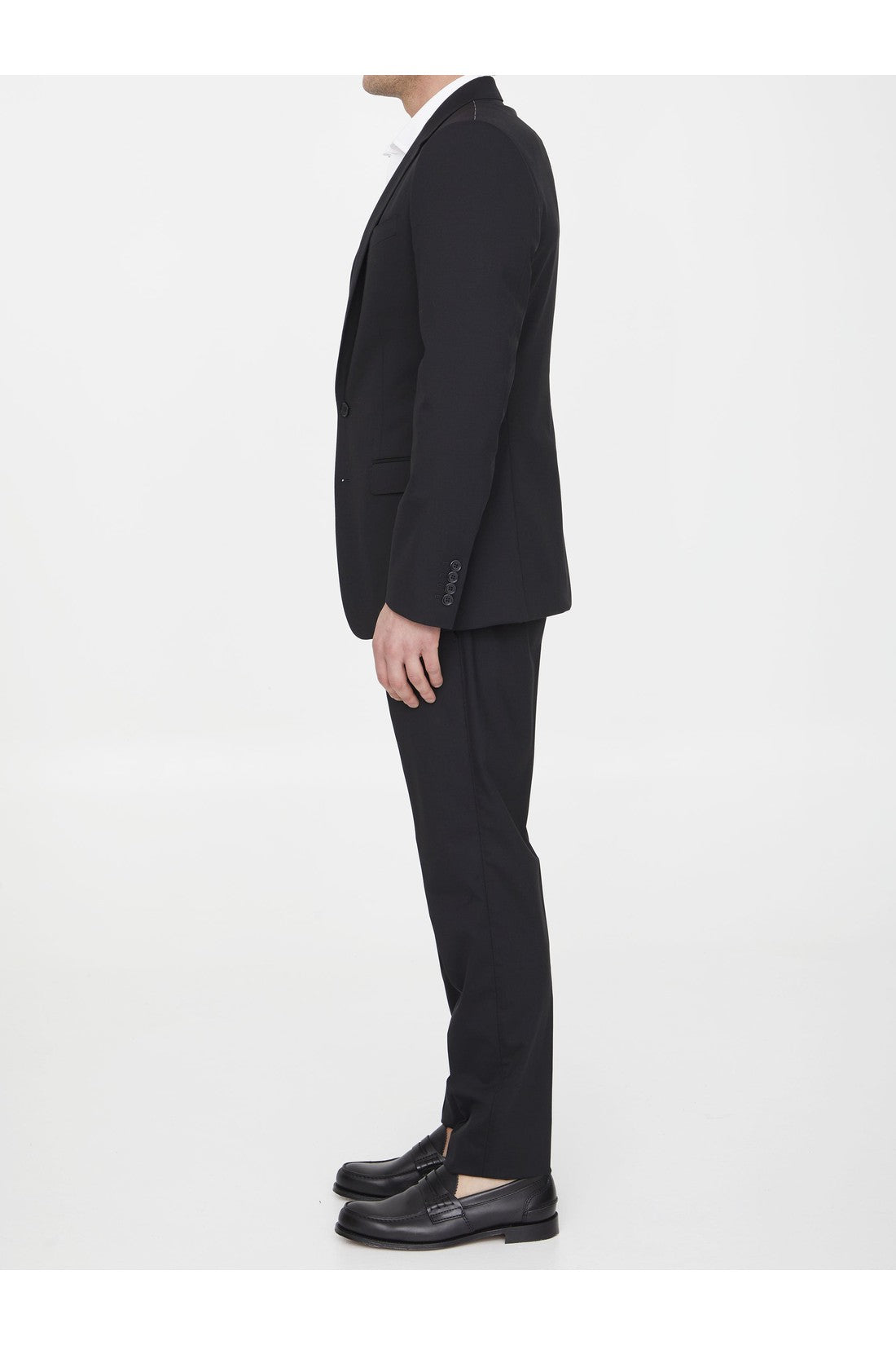 DOLCE&GABBANA-OUTLET-SALE-Two-piece suit in black wool-ARCHIVIST