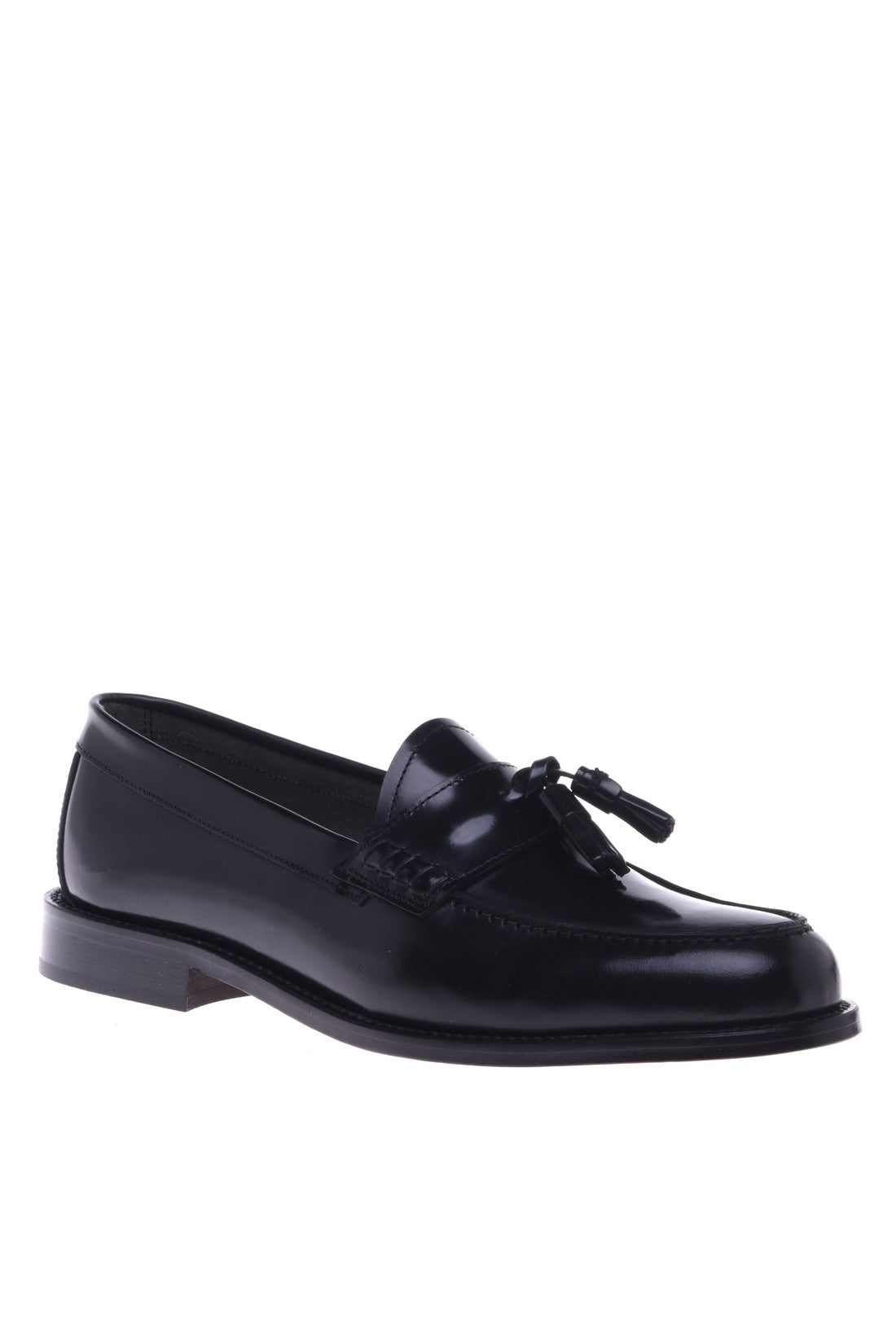 Loafer in black shiny calfskin