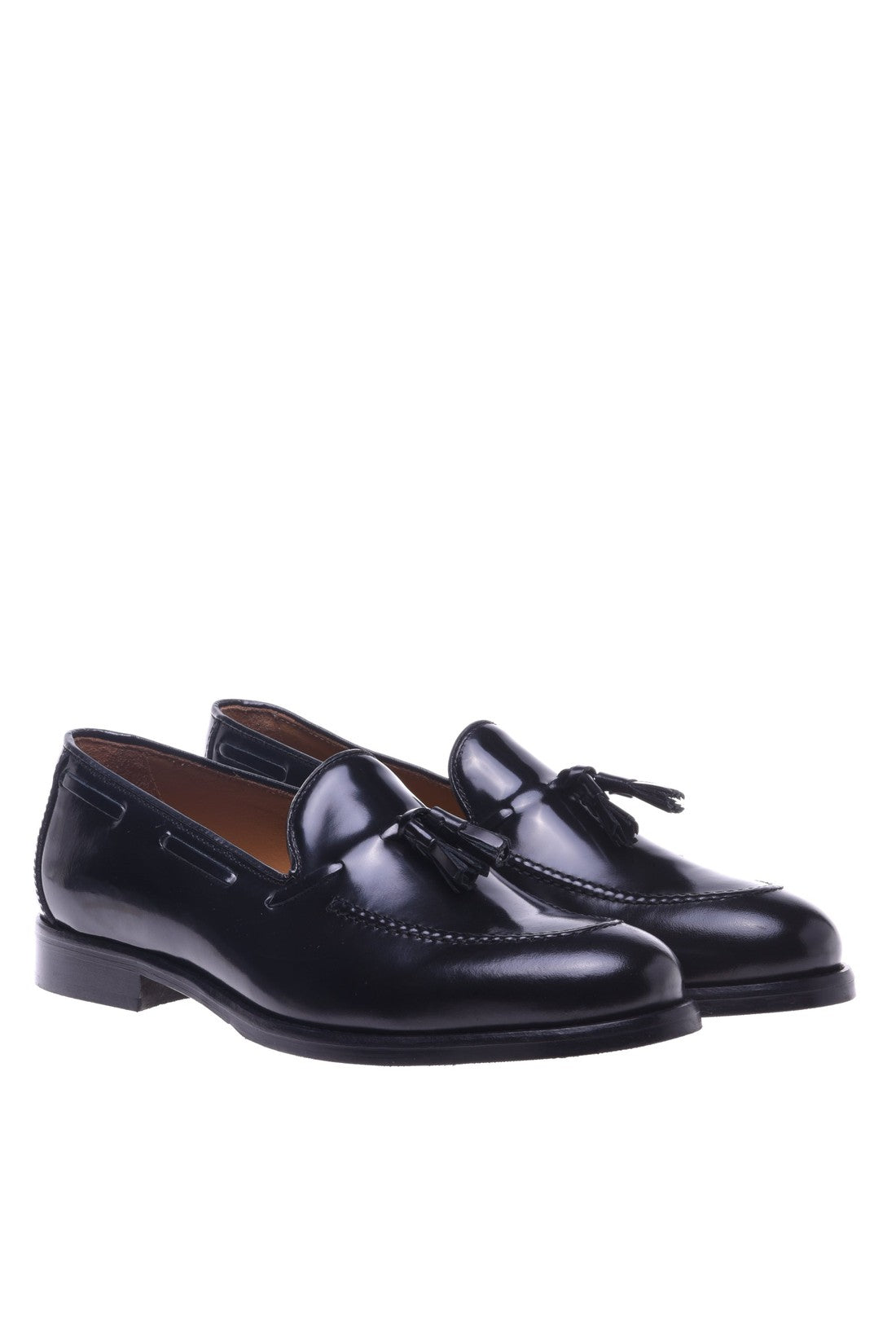 Loafer in black shiny calfskin