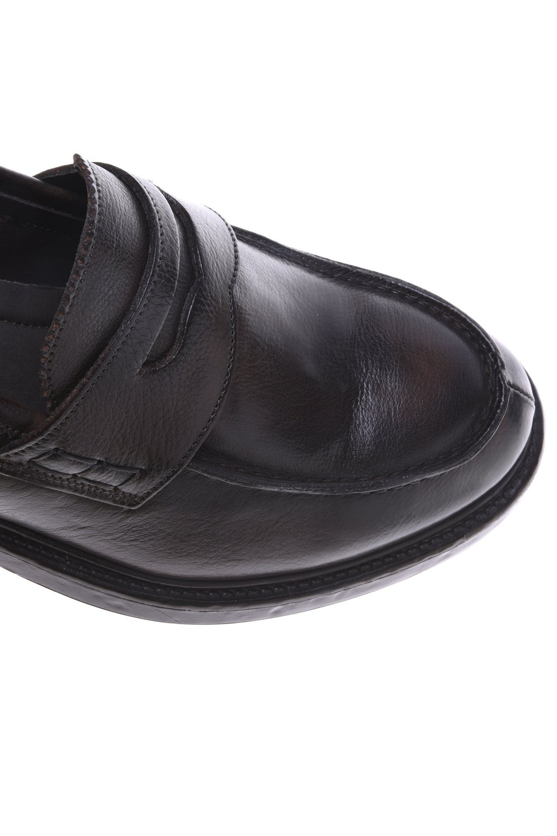 Loafer in dark brown leather