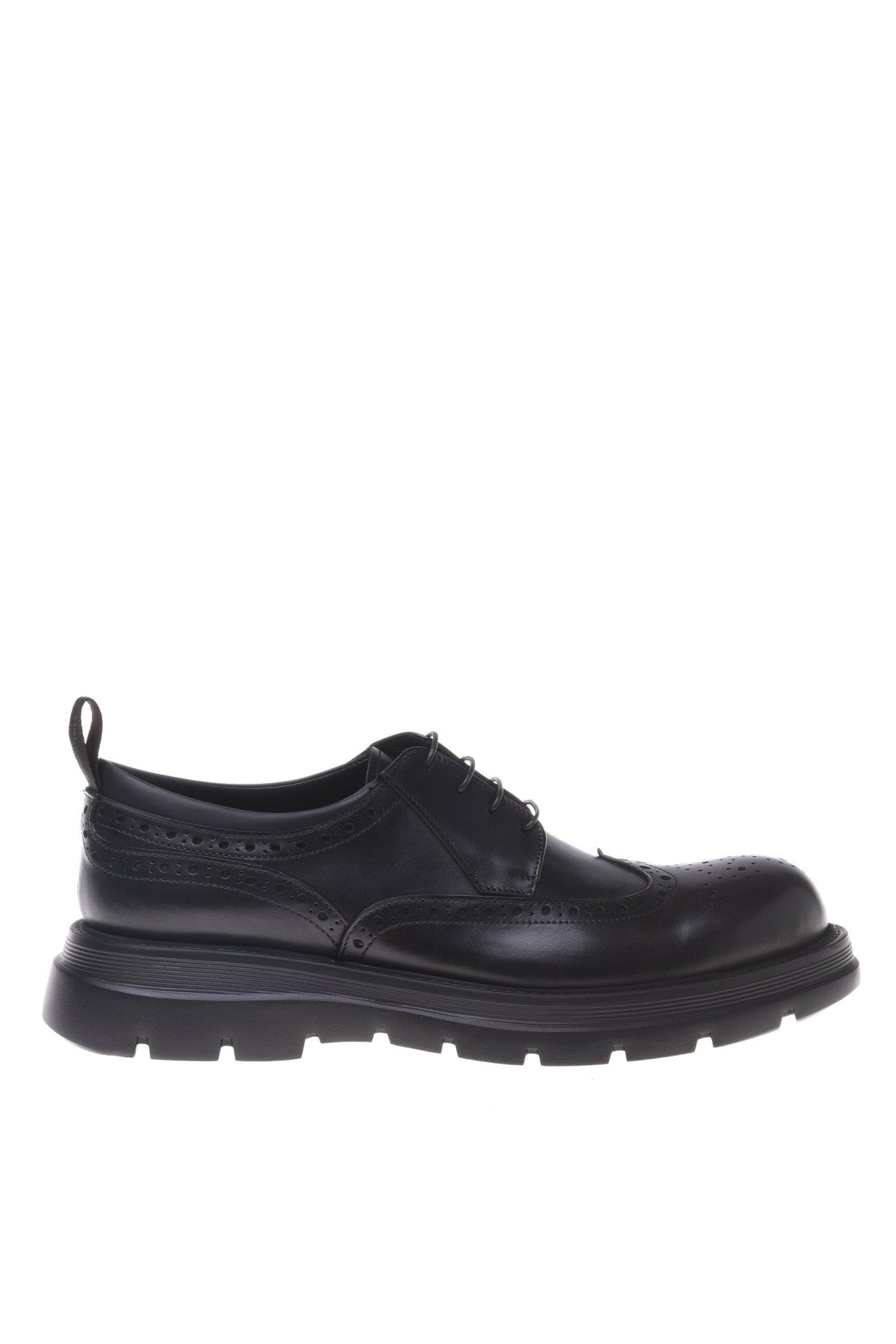 Derby shoes in black leather