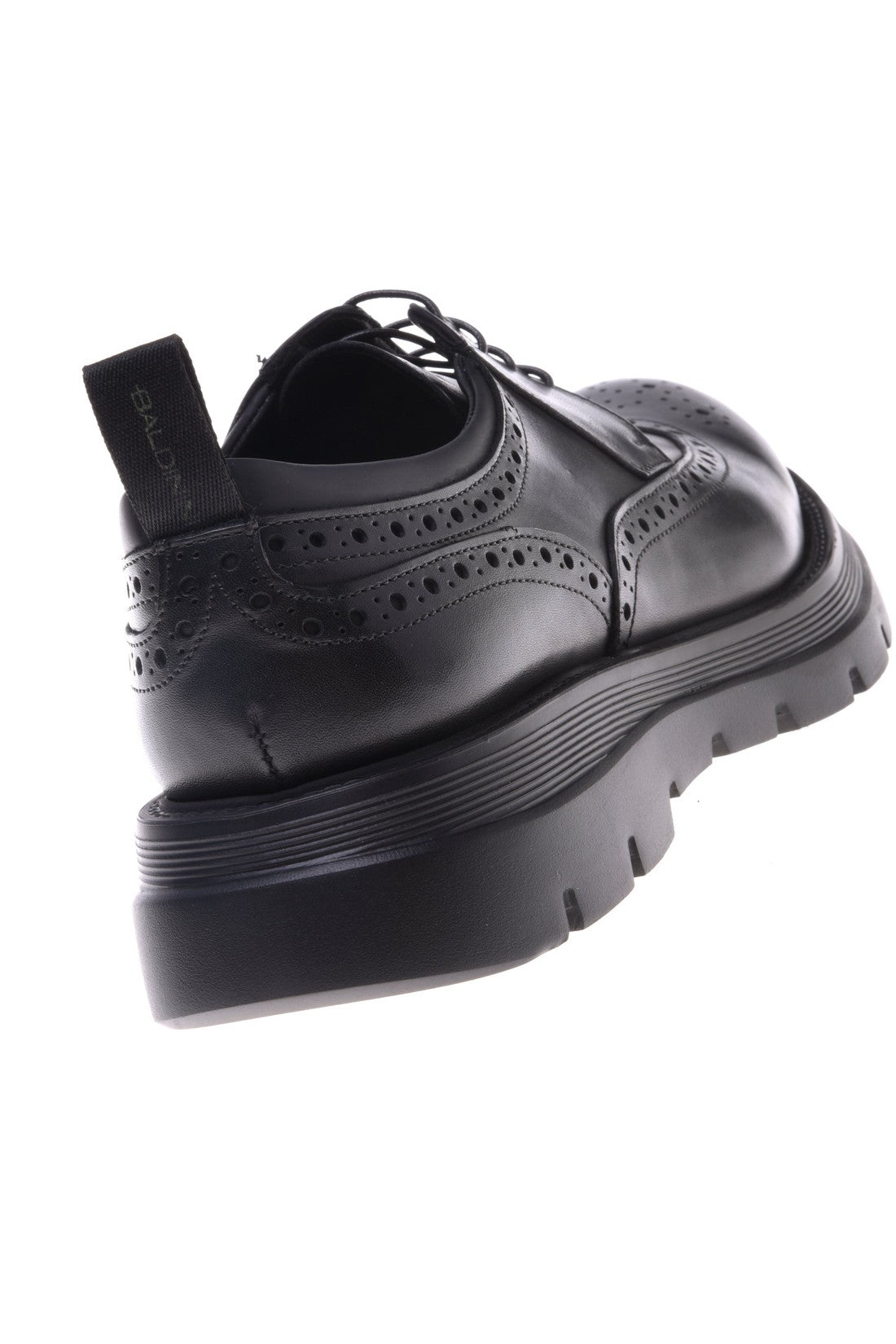 Derby shoes in black leather