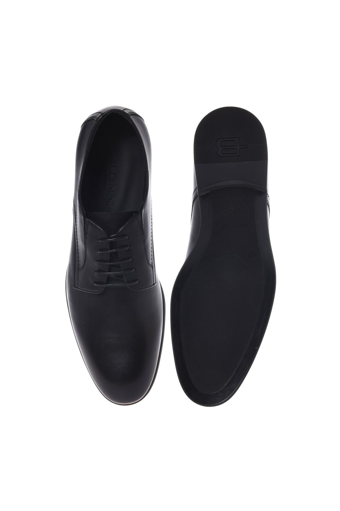 Black leather lace-ups