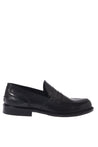 Baldinini-Black leather loafers-Flache Schuhe-Black-Deal-Outlet-by-ARCHIVIST