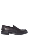 Baldinini-Dark brown leather loafers﻿-Flache Schuhe-Black-Deal-Outlet-by-ARCHIVIST