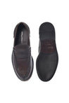 Baldinini-Dark brown leather loafers﻿-Flache Schuhe-Black-Deal-Outlet-by-ARCHIVIST