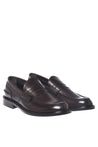 Baldinini-Dark brown leather loafers﻿-Flache Schuhe-Black-Deal-Outlet-by-ARCHIVIST