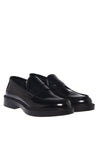 Baldinini-Black brushed leather loafers-Flache Schuhe-Black-Deal-Outlet-by-ARCHIVIST