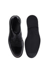 Baldinini-Black brushed leather lace-ups-Flache Schuhe-Black-Deal-Outlet-by-ARCHIVIST