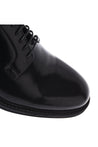 Baldinini-Black brushed leather lace-ups-Flache Schuhe-Black-Deal-Outlet-by-ARCHIVIST