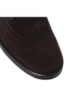Baldinini-Dark brown suede leather lace-ups-Flache Schuhe-Black-Deal-Outlet-by-ARCHIVIST