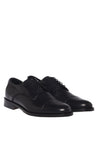 Baldinini-Black leather lace-ups-Flache Schuhe-Black-Deal-Outlet-by-ARCHIVIST