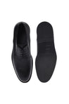 Baldinini-Black tumbled leather and leather lace-ups-Flache Schuhe-Black-Deal-Outlet-by-ARCHIVIST