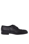 Baldinini-Black leather lace-ups-Flache Schuhe-Black-Deal-Outlet-by-ARCHIVIST