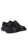 Baldinini-Washed-out black leather and tumbled leather loafers-Flache Schuhe-Black-Deal-Outlet-by-ARCHIVIST