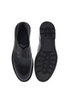 Baldinini-Black aged leather lace-ups-Flache Schuhe-Black-Deal-Outlet-by-ARCHIVIST