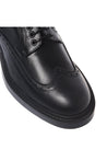 Baldinini-Black leather lace-up shoes﻿-Flache Schuhe-Black-Deal-Outlet-by-ARCHIVIST