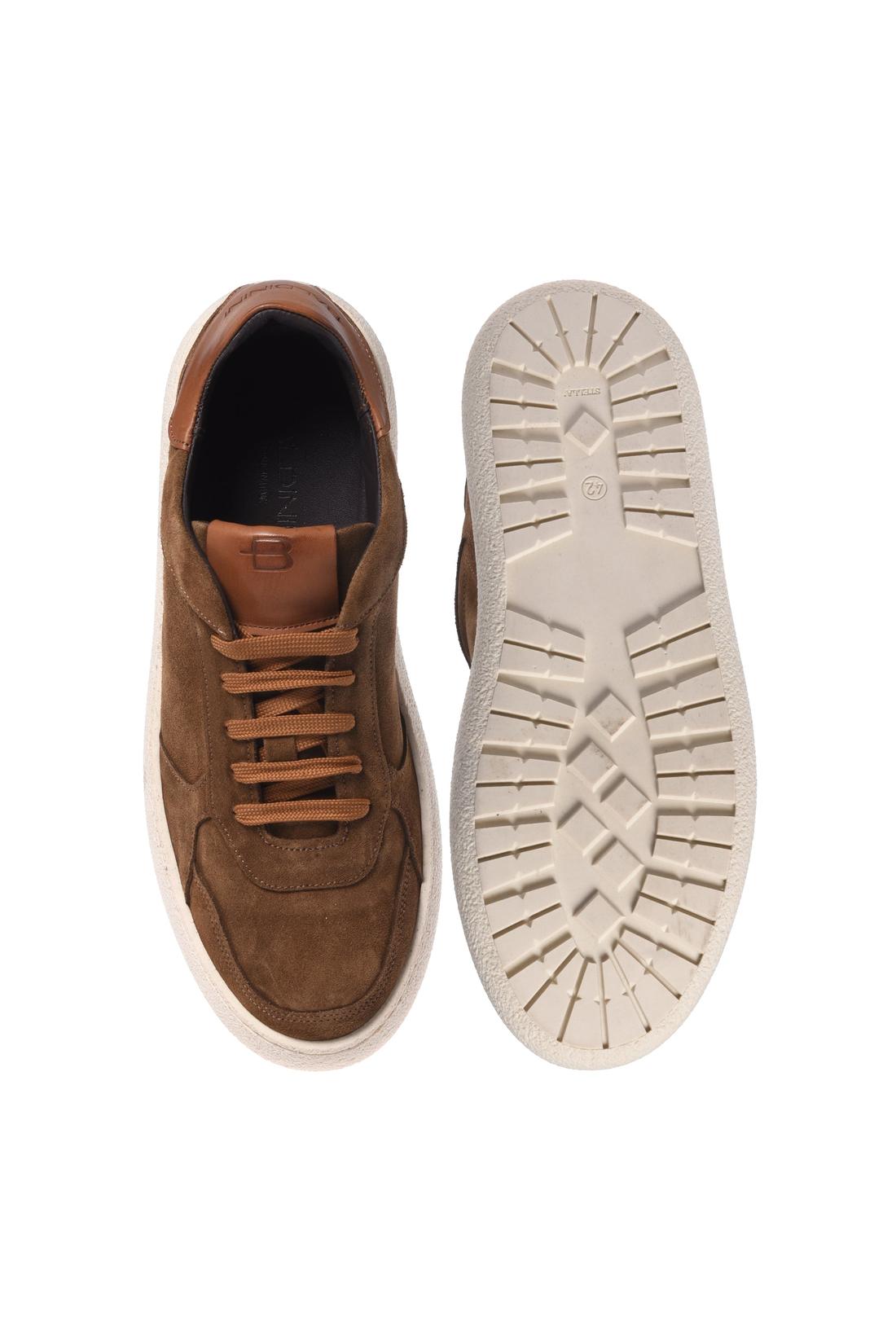 Baldinini-Brown suede leather trainers-Sneaker-Black-Deal-Outlet-by-ARCHIVIST