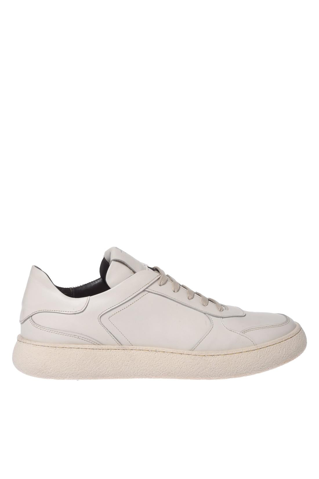 Baldinini-Off-white leather loafers-Flache Schuhe-Black-Deal-Outlet-by-ARCHIVIST