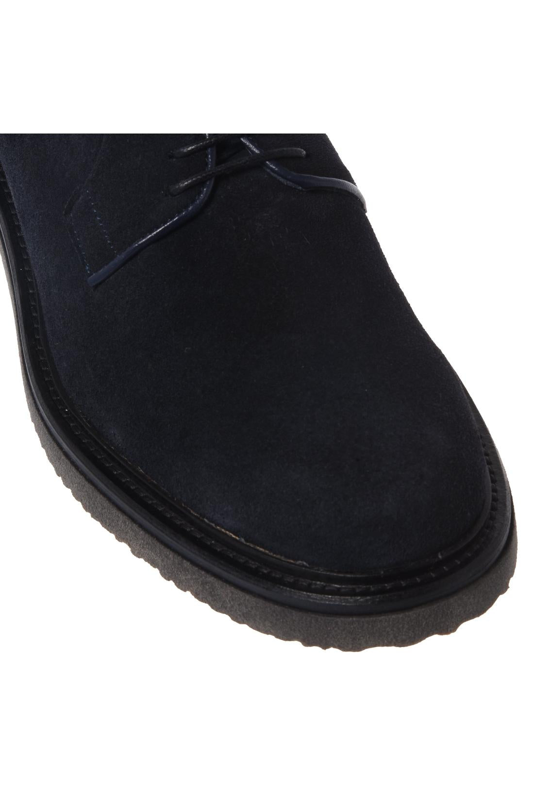 Baldinini-Blue suede leather lace-ups-Flache Schuhe-Black-Deal-Outlet-by-ARCHIVIST