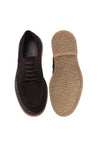 Baldinini-Dark brown suede leather lace-ups-Flache Schuhe-Black-Deal-Outlet-by-ARCHIVIST