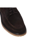 Baldinini-Dark brown suede leather lace-ups-Flache Schuhe-Black-Deal-Outlet-by-ARCHIVIST