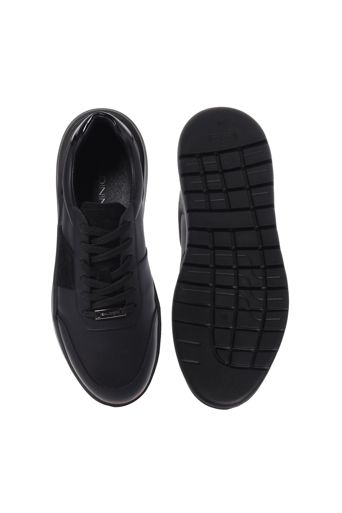 Baldinini-Black leather trainers-Sneaker-Black-Deal-Outlet-by-ARCHIVIST
