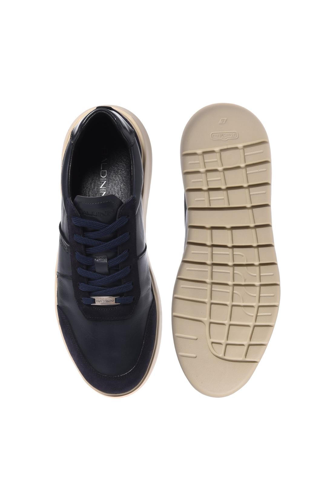 Baldinini-Blue leather trainers-Sneaker-Black-Deal-Outlet-by-ARCHIVIST
