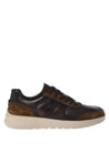 Baldinini-Dark brown leather trainers-Sneaker-Black-Deal-Outlet-by-ARCHIVIST