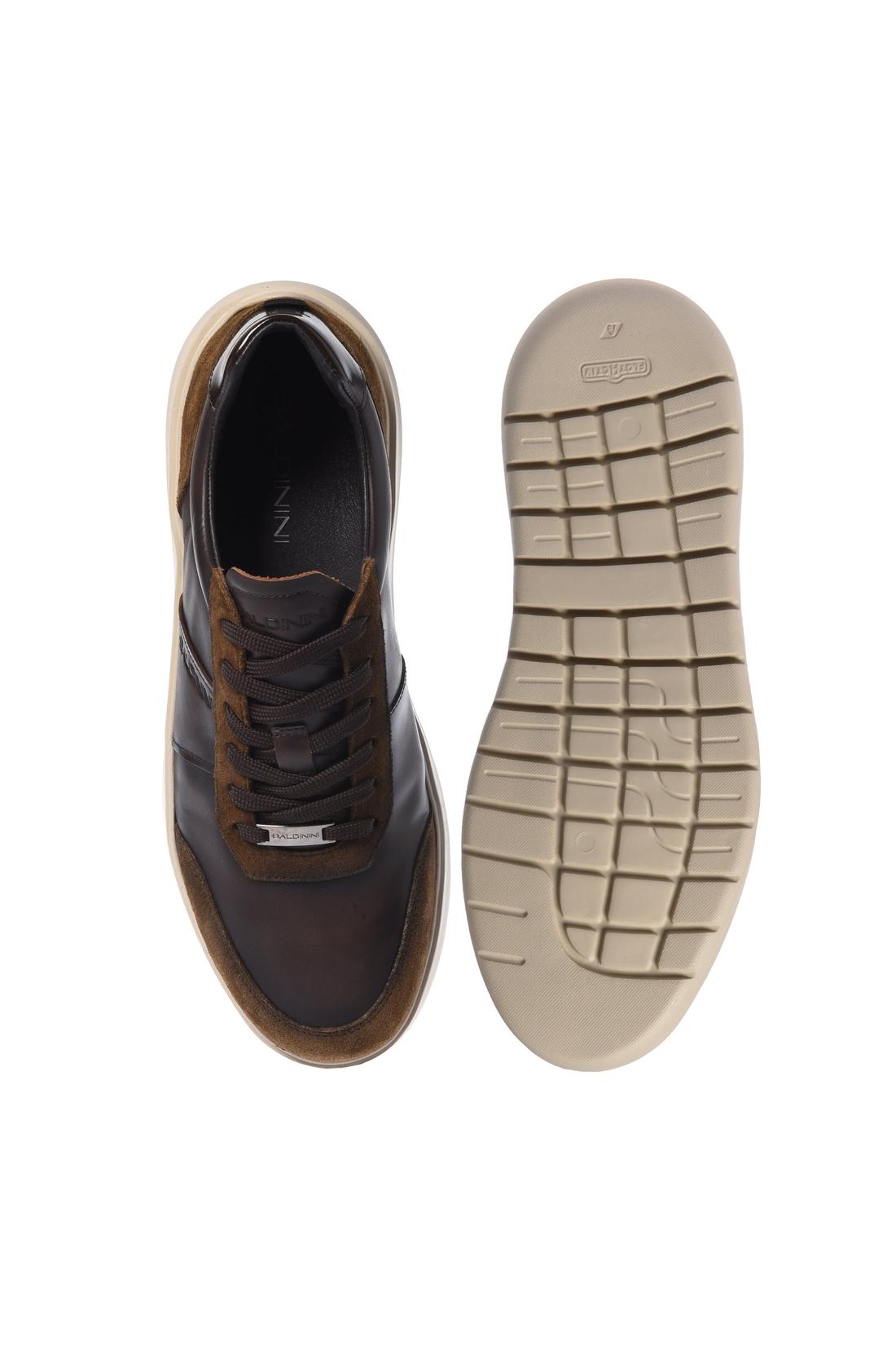 Baldinini-Dark brown leather trainers-Sneaker-Black-Deal-Outlet-by-ARCHIVIST