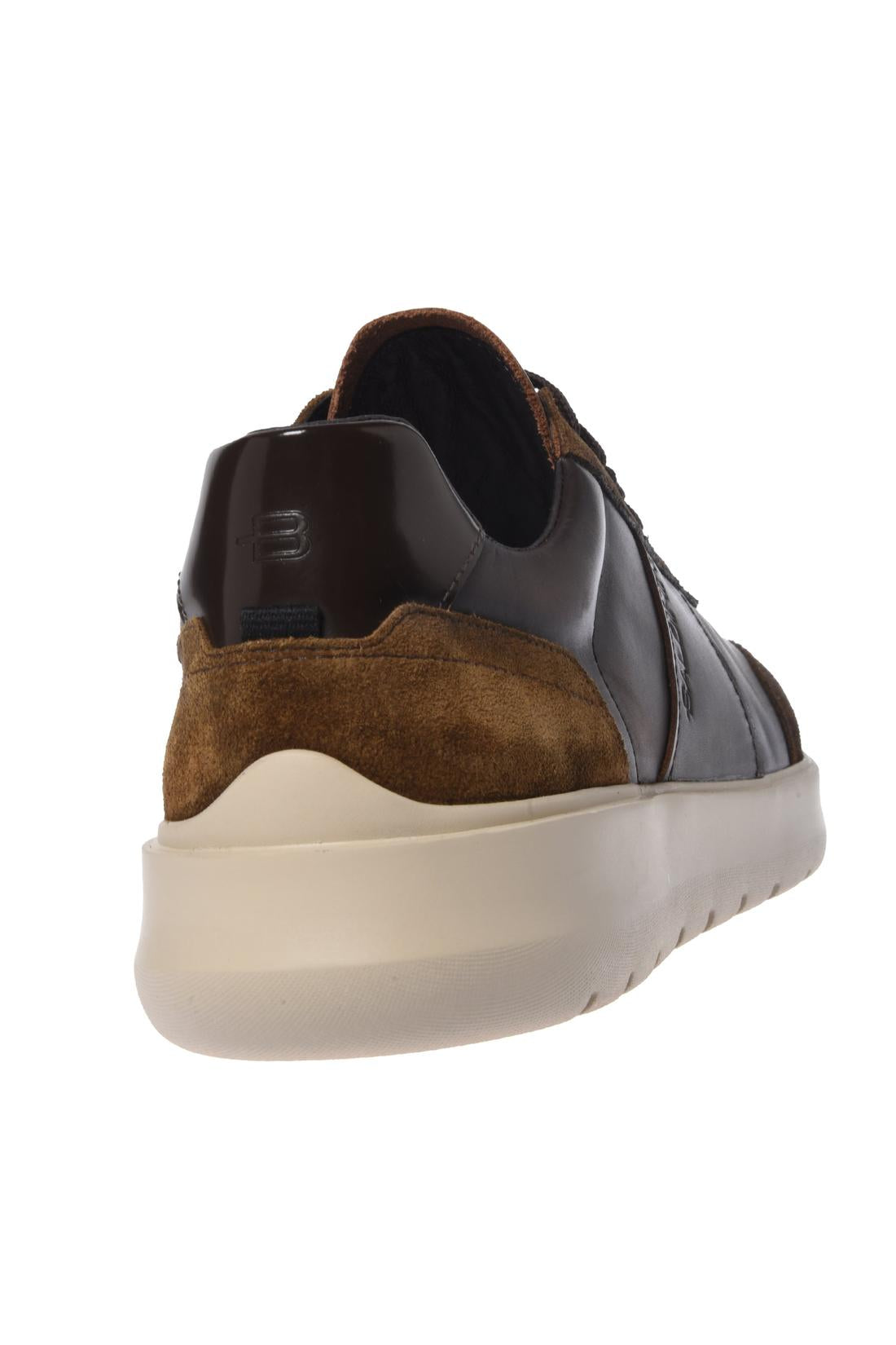 Baldinini-Dark brown leather trainers-Sneaker-Black-Deal-Outlet-by-ARCHIVIST