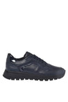 Baldinini-Blue leather and tumbled leather sneakers-Sneaker-Black-Deal-Outlet-by-ARCHIVIST