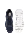 Baldinini-Dark blue suede leather and wool fabric sneakers﻿-Sneaker-Black-Deal-Outlet-by-ARCHIVIST