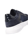 Baldinini-Dark blue suede leather and wool fabric sneakers﻿-Sneaker-Black-Deal-Outlet-by-ARCHIVIST