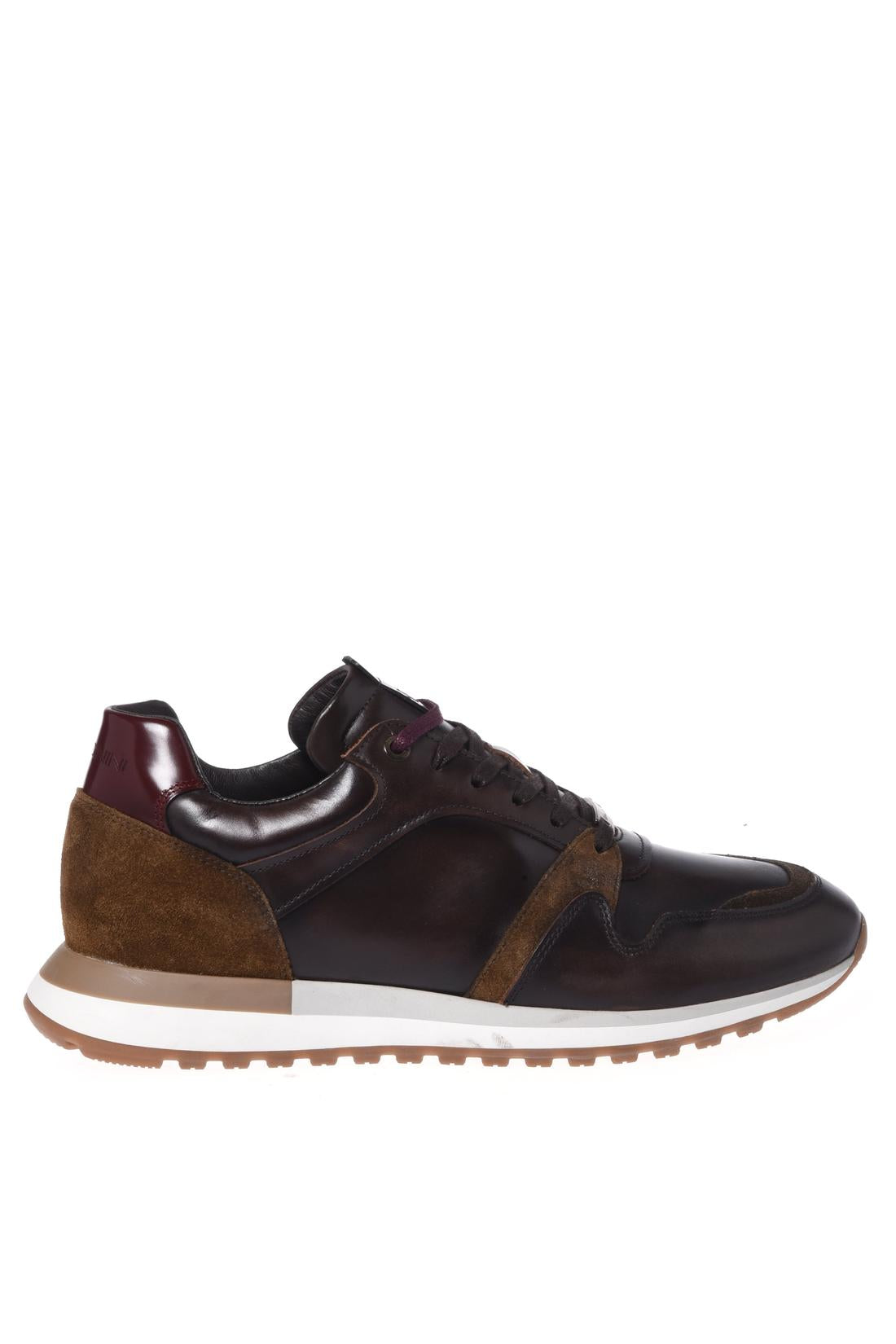 Baldinini-Dark brown leather trainers-Sneaker-Black-Deal-Outlet-by-ARCHIVIST
