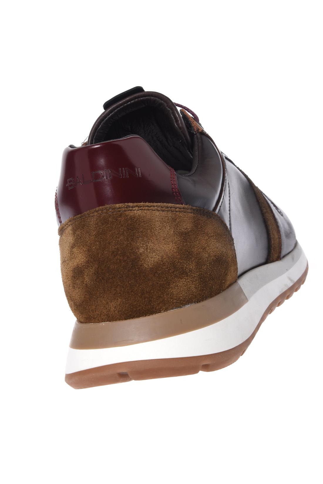 Baldinini-Dark brown leather trainers-Sneaker-Black-Deal-Outlet-by-ARCHIVIST