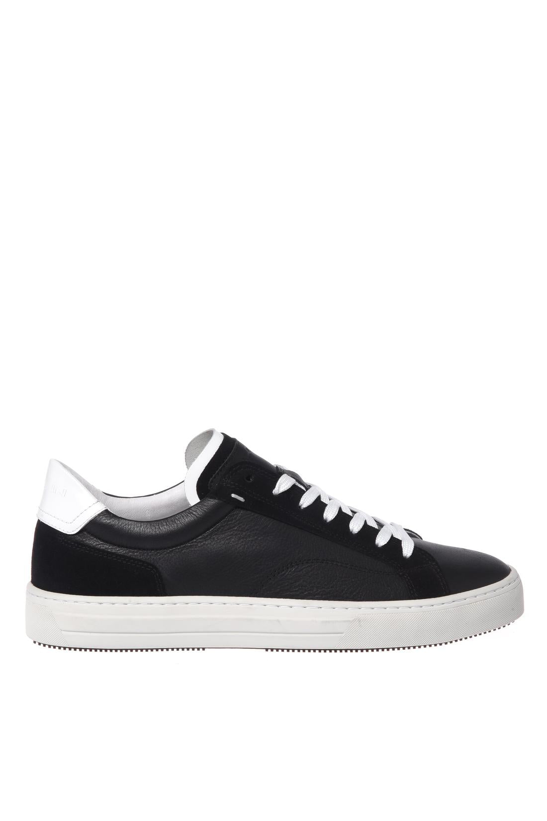 Baldinini-Black leather and suede leather trainers-Sneaker-Black-Deal-Outlet-by-ARCHIVIST