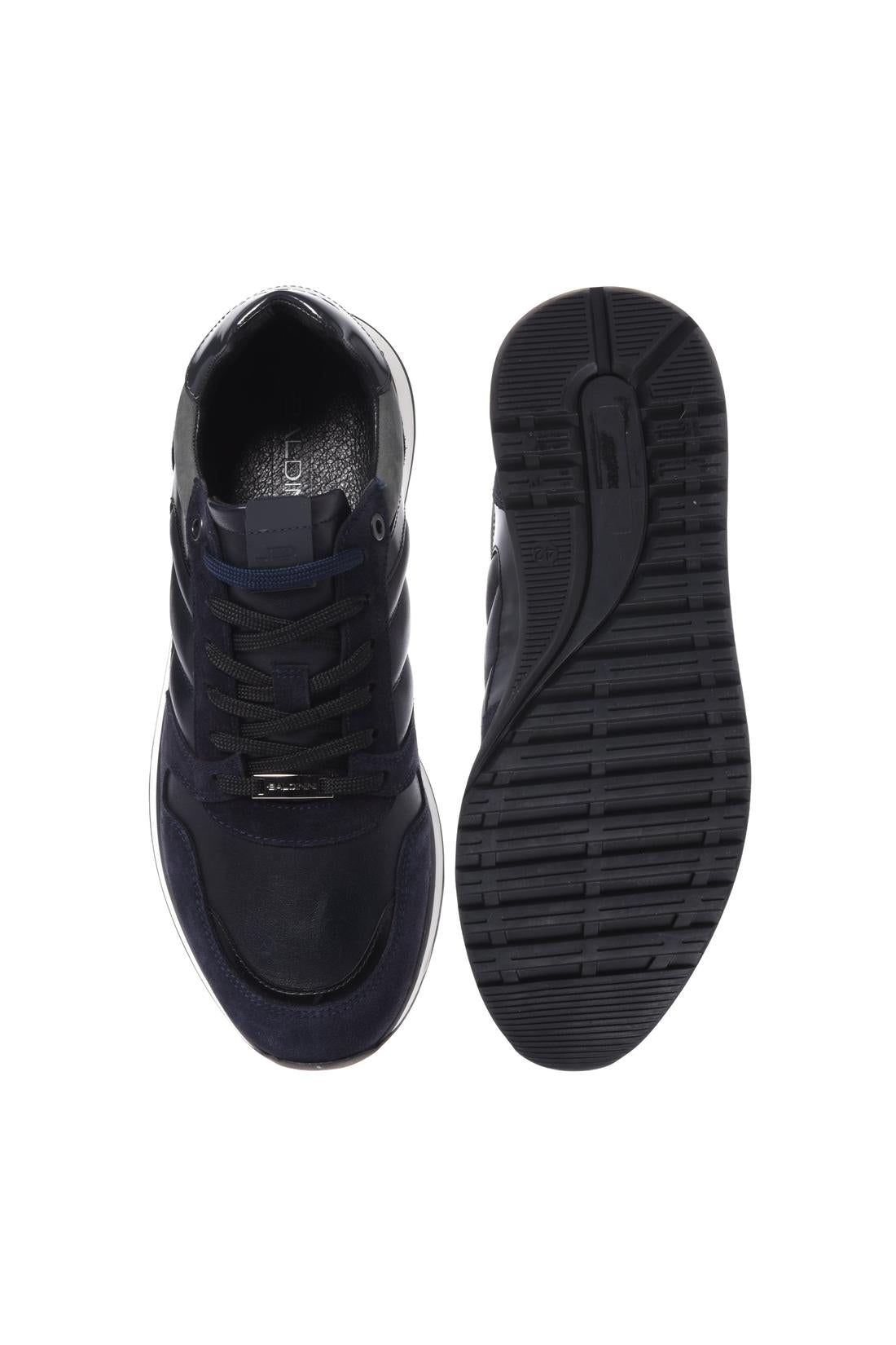 Baldinini-Sneaker in blue suede and leather-Sneaker-Black-Deal-Outlet-by-ARCHIVIST