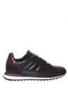 Baldinini-Trainer in dark brown leather and suede-Sneaker-Black-Deal-Outlet-by-ARCHIVIST