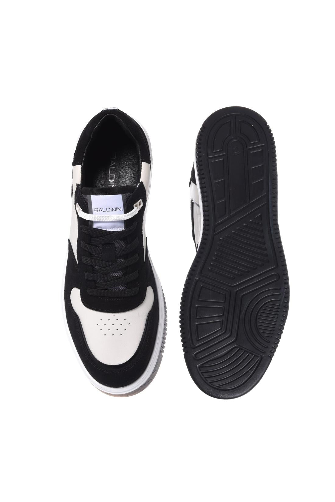 Baldinini-Sneaker in black suede and white leather-Sneaker-Black-Deal-Outlet-by-ARCHIVIST