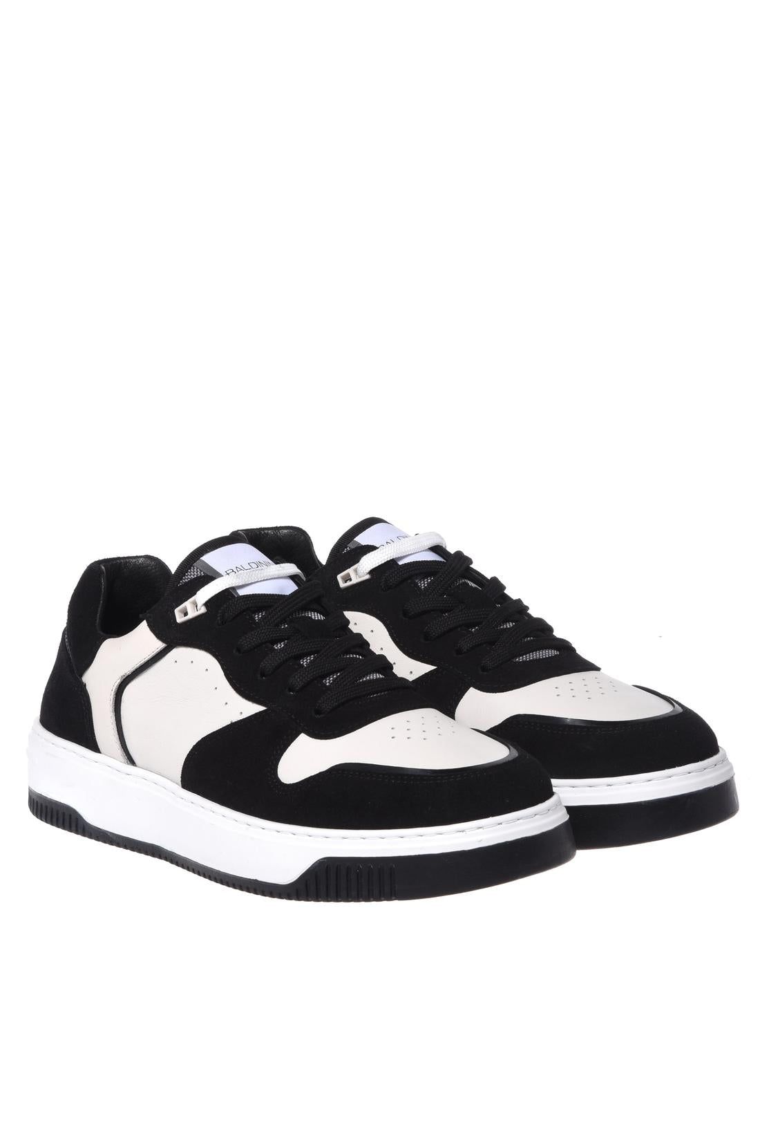 Baldinini-Sneaker in black suede and white leather-Sneaker-Black-Deal-Outlet-by-ARCHIVIST