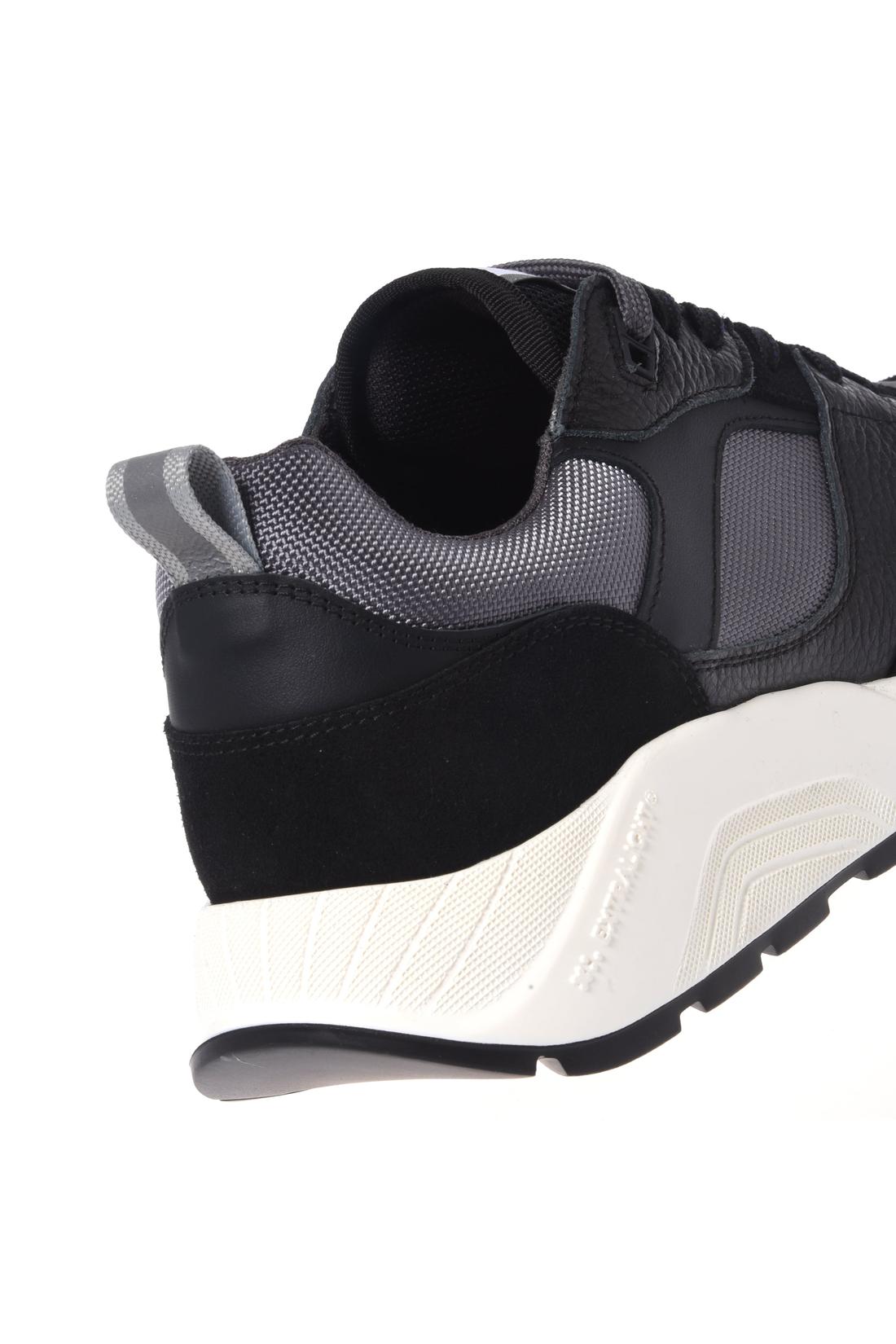 Baldinini-Black suede leather and fabric trainers-Sneaker-Black-Deal-Outlet-by-ARCHIVIST