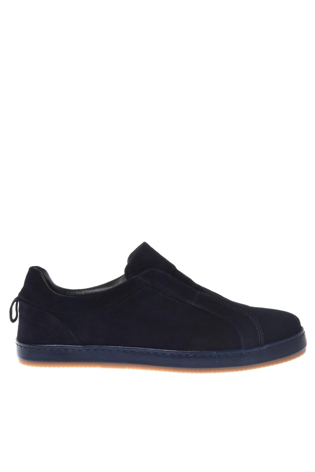 Baldinini-Blue suede leather trainers-Sneaker-Black-Deal-Outlet-by-ARCHIVIST