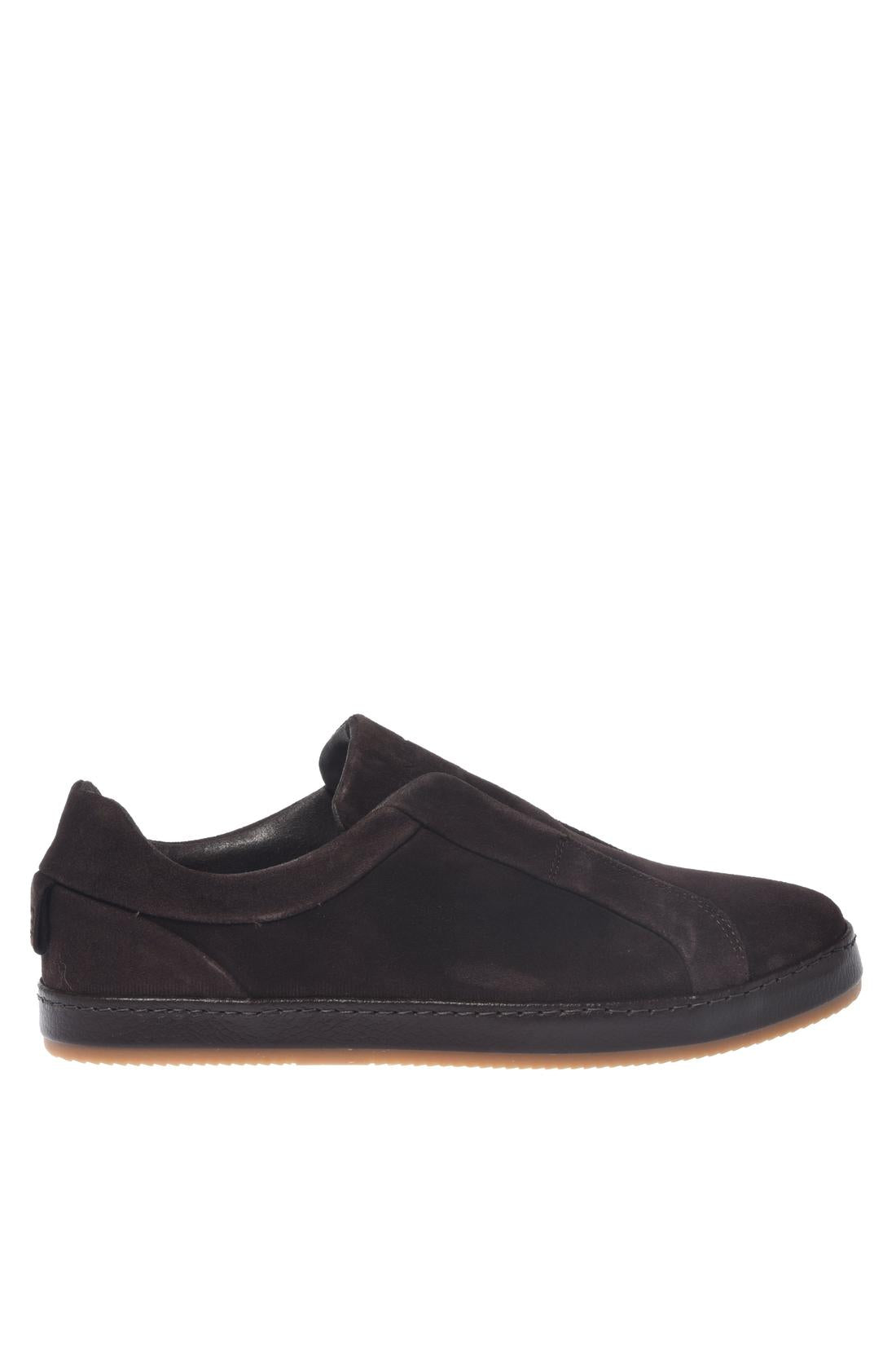 Baldinini-Dark brown suede leather sneakers﻿-Sneaker-Black-Deal-Outlet-by-ARCHIVIST