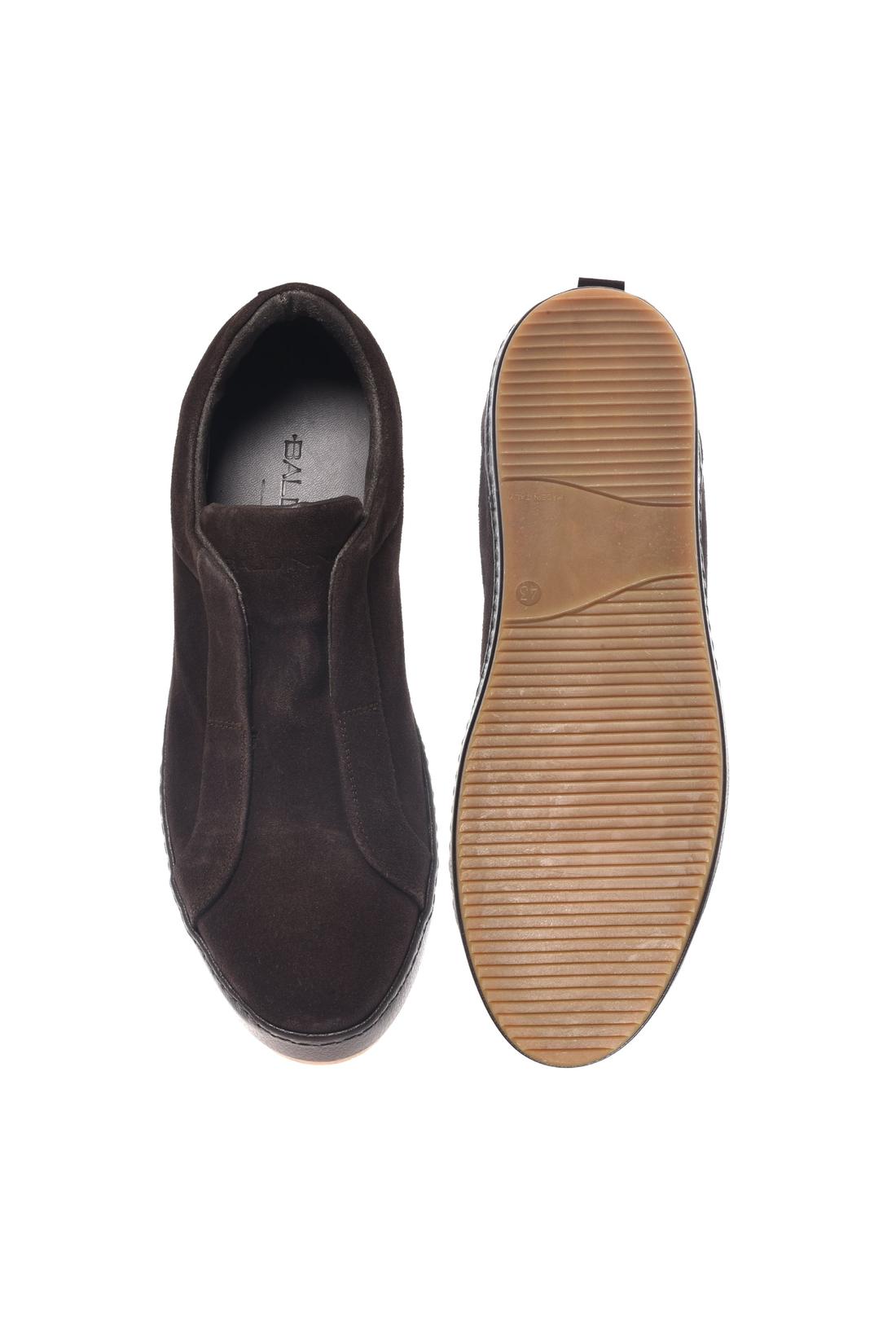 Baldinini-Dark brown suede leather sneakers﻿-Sneaker-Black-Deal-Outlet-by-ARCHIVIST