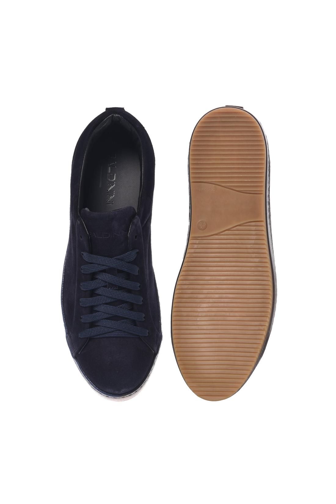Baldinini-Blue suede leather trainers-Sneaker-Black-Deal-Outlet-by-ARCHIVIST