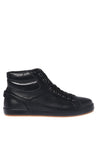 Baldinini-Sneaker in black nappa leather and black grained leather-Sneaker-Black-Deal-Outlet-by-ARCHIVIST