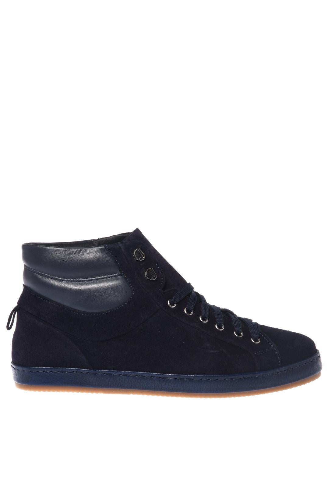 Baldinini-Sneaker in blue suede and blue nappa leather-Sneaker-Black-Deal-Outlet-by-ARCHIVIST