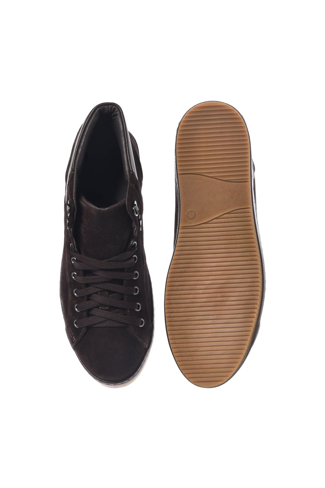 Baldinini-Sneaker in dark brown suede and dark brown nappa leather-Sneaker-Black-Deal-Outlet-by-ARCHIVIST