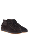 Baldinini-Sneaker in dark brown suede and dark brown nappa leather-Sneaker-Black-Deal-Outlet-by-ARCHIVIST